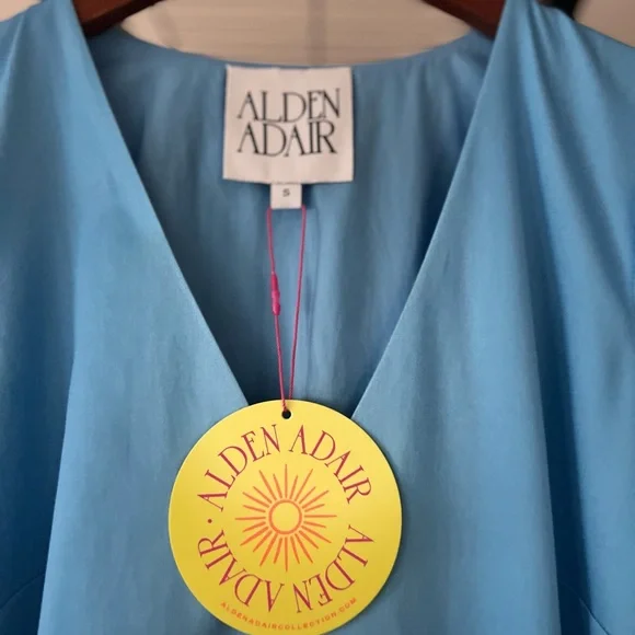 Alden Aldair Lizzie Sky Blue Maxi Dress Size Small NWT - Picture 11 of 14